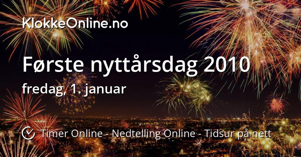 Første nyttårsdag 2010