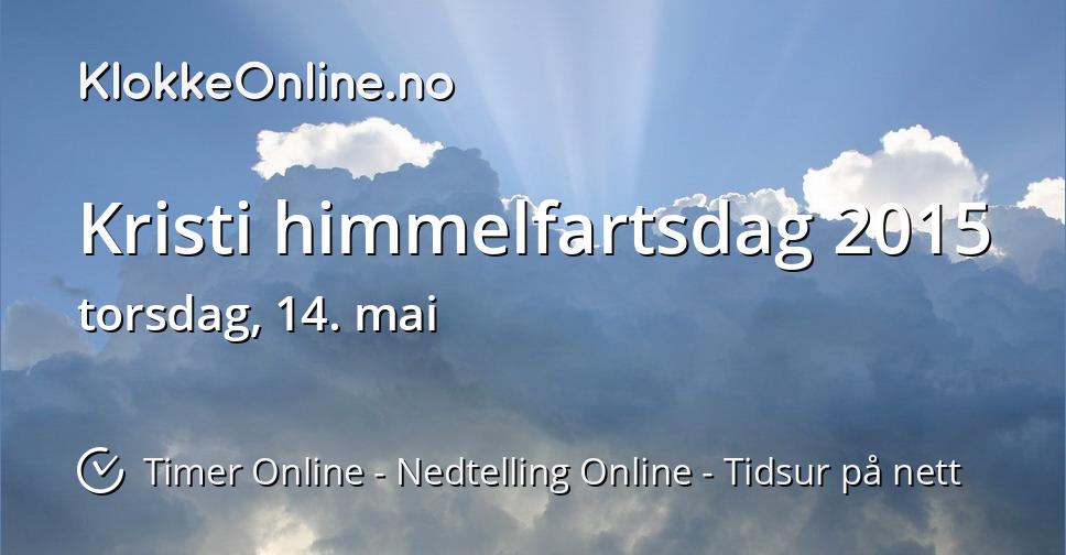 Kristi himmelfartsdag 2015