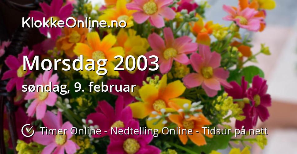 Morsdag 2003